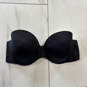 3/$30 La Senza Black Strapless Bra size 34 D lightly lined